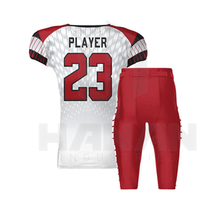 Uniforme de fútbol americano OEM de alta calidad con diseño transpirable logotipo personalizado nombre impresión equipo ajuste ropa deportiva pantalones a juego - Product Image 2