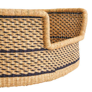 หญ้าทะเลธรรมชาติที่ทําด้วยมือสําหรับเตียงสุนัขอุปกรณ์เสริมเตียงสัตว์เลี้ยงหวายสวยงามคัดสรรชั้นนํา 2024 ผลิตในเวียดนาม - Product Image 3