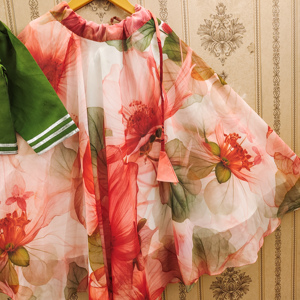 Shoryam Fashion - Lehenga Choli pour filles et enfants, de qualité supérieure, tendance, à motifs floraux, longueur au sol, en polyester, best-seller, nouvelle arrivée - Product Image 4