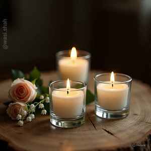 Juego de Velas Aromáticas en Frascos de Vidrio Gris Humo Modernos, Cera de Soja, Pilar, Aromaterapia de Lujo para Decoración del Hogar, Bodas, Fiestas, Artículo al por Mayor - Product Image 2