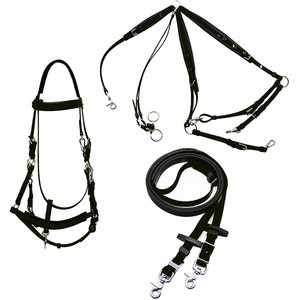 Ensemble de bride, rênes et collier de poitrine en PVC de qualité supérieure: confort supérieur au prix le plus bas - Product Image 5