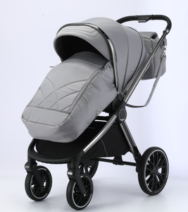 Poussettes 3-en-1 pour bébé, grises, de haute qualité, prêtes à être expédiées - Product Image 2