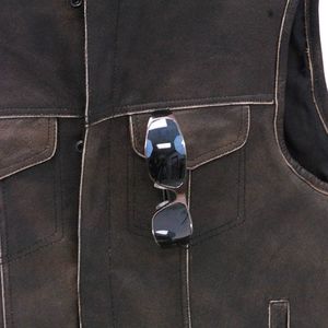 Chaqueta sin Mangas para Motociclista, Estilo Motero, Otoño, Transpirable, de Alta Calidad, Vintage, Retro, Ajustada - Product Image 6