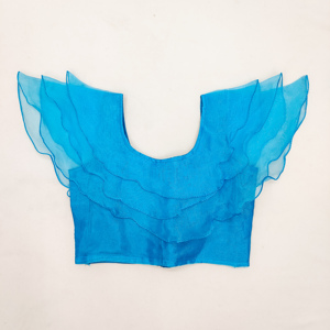 Lehenga Choli con Estampado de Aves de Shoryam Fashion Designer para Niñas |   Conjunto de Falda y Top con Volantes de Organza |   Pantalones Largos Personalizados de Secado Rápido para Niños - Product Image 5