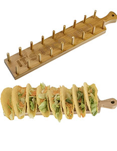 Soporte de madera más vendido para tacos, plato para servir, restaurante, cocina, fiesta, precio al por mayor de La India - Product Image 3