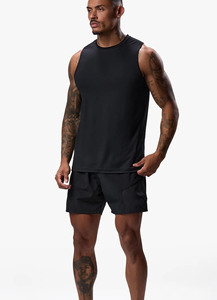 <b>Men's</b> Boxy Fit Vests Quick Dry Cotton Custom Print Logo Summer Cutt Off <b>Singlet</b> Sleeveless T-Shirts Sport Gym Tank Top <b>For</b> <b>Men</b> - Product Image 5