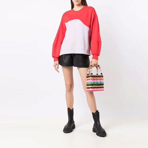 Sudadera de Forro Polar Casual de Invierno para Mujer, 100% Algodón, Diseño Sólido, Colores Personalizables, Servicio OEM, Venta al Por Mayor, Estampado Frontal - Product Image 4