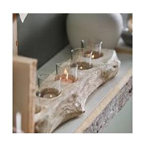 Bougeoirs de pilier artisanal en bois sur pied de luxe bougeoirs en bois de teck bougeoirs artisanaux indiens bougeoir de table artisanal article de décoration - Product Image 2