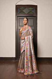 ชุดส่าหรีผ้าไหมพายทานีเนื้อนุ่มสวยงามทันสมัย พร้อมเสื้อปักลาย งานฝีมือประณีต จากผู้ผลิตในอินเดีย - Product Image 5