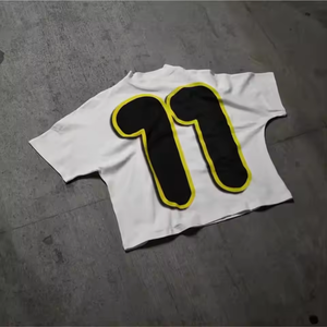 Fabrication sur mesure, lavage à l'acide, impression DTG, tissu lourd, coupe ample, épaules tombantes, vêtements de rue vintage, 2026 - Product Image 3