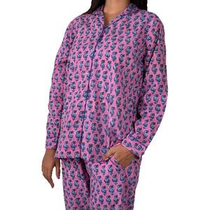 Nuevo Conjunto de Pijama de 2 Piezas para Mujer, Elegante, Estampado Floral Digital, de Algodón Suave y Cómodo para Dormir en Verano, Tallas hasta 5XL - Product Image 3