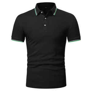 Polo personnalisé à manches courtes pour homme Polo de golf respirant pour l'été Street Wear vêtements de mode décontractés nouveaux hauts respirants - Product Image 2