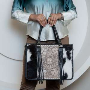 Nouveau sac à main fourre-tout en cuir de vachette véritable pour femmes avec gland sacs à main portables dissimulés transporter Cowgirl bandoulière sac à main occidental - Product Image 3