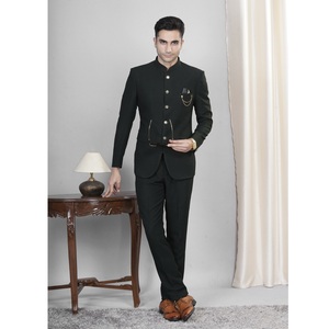 Traje Elegante Verde de 2 Piezas de la Mejor Calidad para Reuniones de Negocios, Ropa de Oficina, Bodas y Eventos Corporativos Disponible al Mejor Precio - Product Image 1