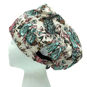 New Trending Popular Cute Cartoon Character Nursing <b>Hats</b> Chic & Stylish Cotton Scrub Cap with <b>Satin</b> <b>Lined</b> - Product Image 4