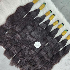 Extensiones de Cabello Humano Vietnamita 100% Virgen, Super Double Drawn, 24 Pulgadas, Color Natural, Sin Procesar, Personalizadas para Mujeres - Product Image 1