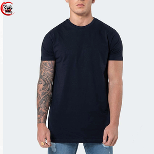 T-shirt de gymnastique à col rond en coton pour homme, long, léger, séchage rapide, sérigraphie, coupe ajustée, entraînement musculaire ample - Product Image 5