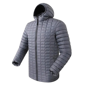 Veste coupe-vent décontractée pour hommes, nouveau design, couleur unie, tissu en toile coupe-vent avec fermeture éclair - Product Image 2