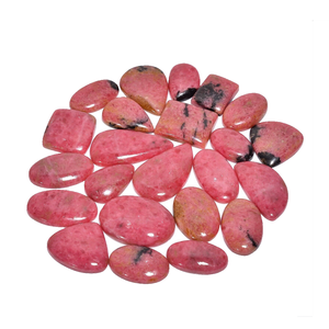 Piedra Natural de alta calidad, rodonita, forma de mezcla de cristal, cabujón de piedras preciosas sueltas, piedras preciosas de cristal curativas, cabujón de todas las formas - Product Image 5