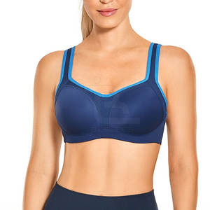 Sujetador deportivo de color sólido para mujer, Sujetador deportivo sin costuras de alto soporte, Sujetador deportivo de fabricante superior para gimnasio - Product Image 2