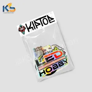 Custom Cartoon Rainbow Effects Holographic sticker Packs With Header custom vinyl sticker packs holographic sticker