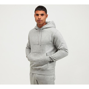Venta al por mayor XXL Hombres 2 piezas Active Wear Set Personalizable 100% Algodón Catiónico Fleece Chándal Tallas grandes Transpirable Ecológico - Product Image 5