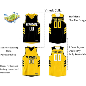 Uniforme de basket-ball pour hommes personnalisé 100% polyester Uniforme sportif d'été tendance avec maillot et short - Product Image 6