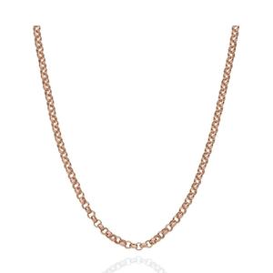 Timeless 925 Sterling Silver Belcher Solide Chaîne Collier Unisexe Élégant Or Jaune pour Mariages Toutes Occasions Cadeau Parfait - Product Image 1