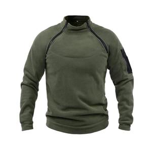 Traje Deportivo Unisex de Color Sólido, Táctico, para Exteriores, Invierno, Ecológico, de Secado Rápido, Chaqueta de Forro Polar con Capucha y Pantalones - Product Image 1