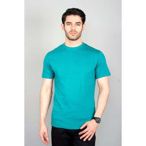 T-shirt basique en coton à col rond pour homme, faible MOQ, 100 % coton, léger, motif uni, tissu 300 grammes, T-shirt basique tendance - Product Image 1