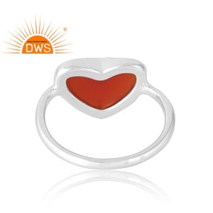 แหวนพลอยโอนิกซ์สีแดงธรรมชาติเงิน925ขายดีเครื่องประดับที่กำหนดเองสำหรับผู้หญิงของขวัญสำหรับผู้หญิงสำหรับเธอ - Product Image 2