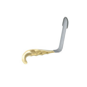 Rétracteur chirurgical pour chirurgie mammaire, 36 mm, dents spatulées, manche en acier inoxydable plaqué or, certifié CE, instrument chirurgical manuel - Product Image 3