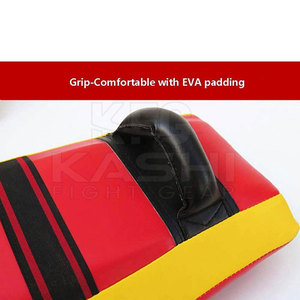 Leather Kickboxing Practice Large Pad <b>Kick</b> <b>Shield</b> with Comfortable Handles for Boxing Martial Arts and Sports Training - Product Image 4