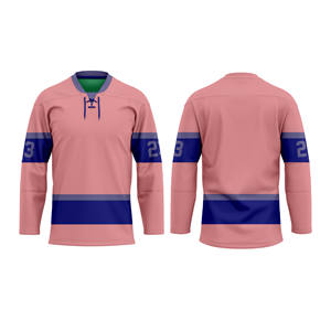 Maillot de hockey sur glace entièrement personnalisable, qualité supérieure, imperméable, 100% polyester, uniforme de club, vêtements de sport surdimensionnés - Product Image 1