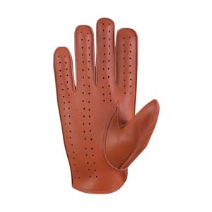 Guantes de dedo completo Unisex de Cuero 100%, guantes transpirables antideslizantes para pantalla táctil para conducción de automóviles, carreras al aire libre, deportes, Viajes - Product Image 5