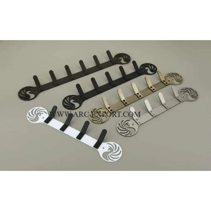 Crochet mural de décoration en alliage de laiton plaqué or en vente en gros Crochet à vêtements de grande taille en forme de feuille merveilleux en Inde - Product Image 2