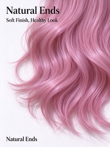 Sakura Pink Long Wavy Synthetic <b>Wig</b> Heat Resistant Full Volume Body Wave Hairpiece for Daily Wear Cosplay - Product Image 6