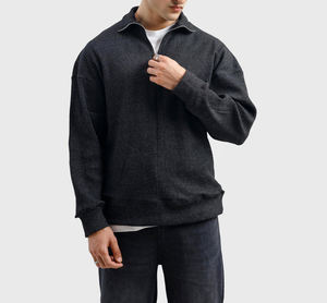 Venta al por mayor unisex de alta calidad 100% algodón de los hombres de gran tamaño Puff impresión bordado logotipo personalizado otoño sudadera - Product Image 2