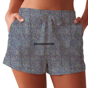Nouveaux shorts de détente pour femmes, imprimés à la main, pour l'été, la plage, la maison, shorts imprimés à la main - Product Image 6