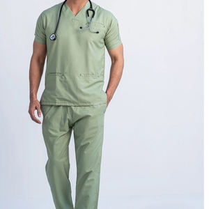 Conjunto de Uniformes Médicos con Cuello en V para Hombre y Mujer, con Pantalones de Pierna Recta, Estilo Médico Adar Niaahinn, Parte Superior y Pantalones - Product Image 5