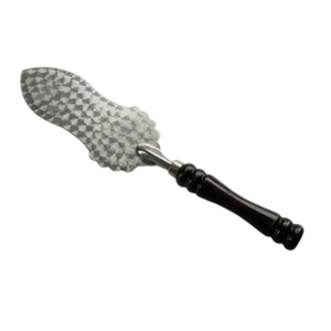 Meilleurs outils de gâteau 2 pièces en acier inoxydable de haute qualité poignée en résine noire couteau à gâteau et ensemble de serveur pour les événements de mariage - Product Image 1