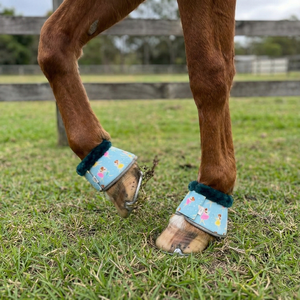 Fairy Print <b>Horse</b> Bell <b>Boots</b> Soft Fleece Lined Protective Leg <b>Boot</b> for <b>Horses</b> Sports & High Quality Customizable Color - Product Image 2