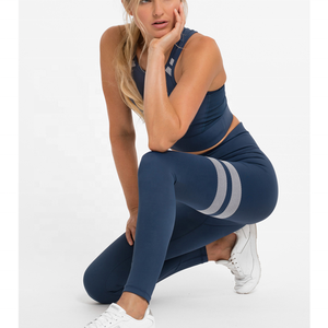 Women Yoga Bra Fitness Yoga Gym Wear Polyester Sexy Sport Yoga Tights and Tops Custom Fabric - Product Image 1