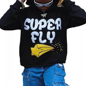 Moda Pullover Hoodies OEM Logo Sudaderas para Hombres Mujeres Unisex Fleece Streetwear Ropa al por mayor a granel - Product Image 6