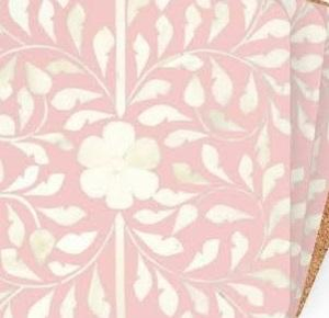 Ensemble de dessous-de-verre en incrustation d'os avec motifs Mughal, décoration ethnique pour la maison, accessoire en noyer, cadeau pour l'inauguration d'une maison - Product Image 2