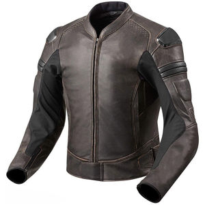 Chaqueta de Motociclista de Cuero Genuino de Alta Calidad, Chaqueta de Carreras con Protección Completa - Product Image 2