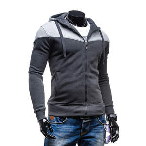 Nouveaux hommes Patchwork décontracté automne à capuche sport manteaux hauts sweat vêtements d'extérieur grande taille hommes sweats à capuche et sweat-shirts - Product Image 2