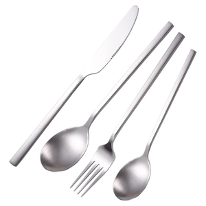 Cubiertos artesanales globales, mango terminado en espejo, juego de cubiertos resistentes a la corrosión, suministro directo de fábrica, acero espejado - Product Image 4