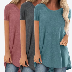 Vestido Vintage de Alta Calidad para Mujer, Cuello Redondo, Logotipo Personalizado Impreso, Colección de Camisetas Extra Grandes, Ropa Interior Femenina de Bangladés - Product Image 1