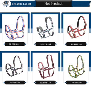 Cabestro ergonómico de alta calidad para montar a caballo, nailon PP de nariz suave con Smart Breakaway hecho de cuero de PVC - Product Image 4